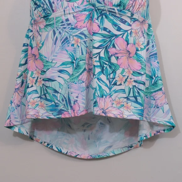 True Craft Tropical Floral Printed Tankini Swim Top - Picture 4 of 11